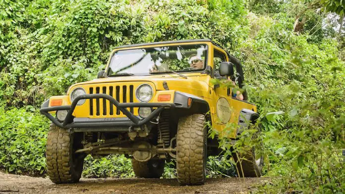 Yellow jeep